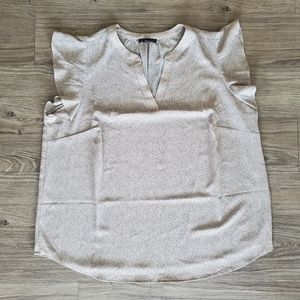 Adrianna Papell Flutter Sleeve V-Neck Blouse